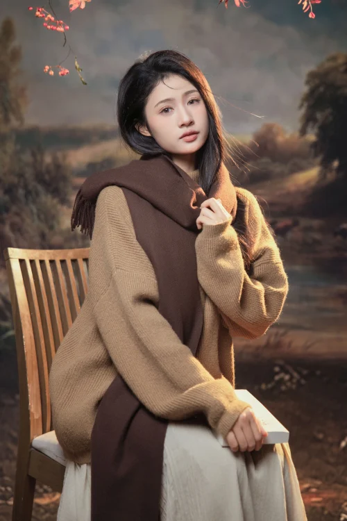 深秋的文艺少女 欣欣