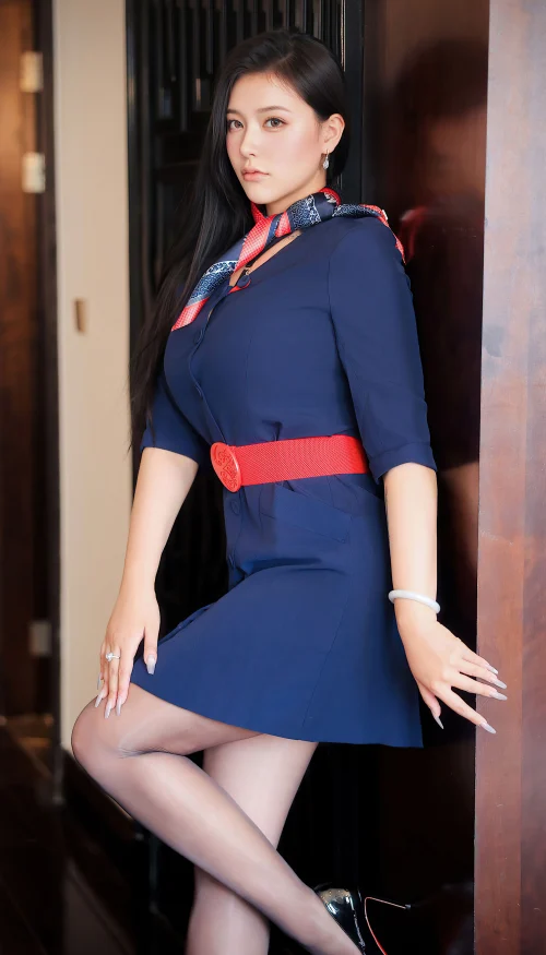娜比 黑絲空姐