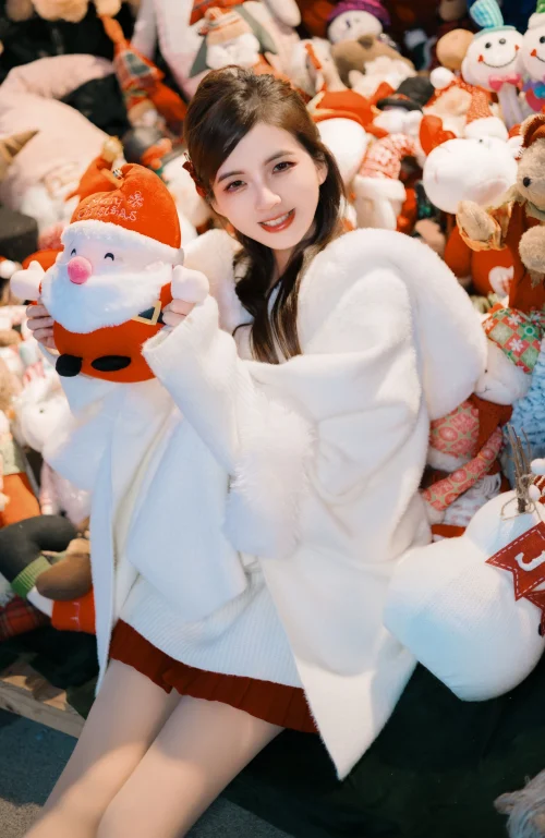 聖誕氛圍 紅色短裙
