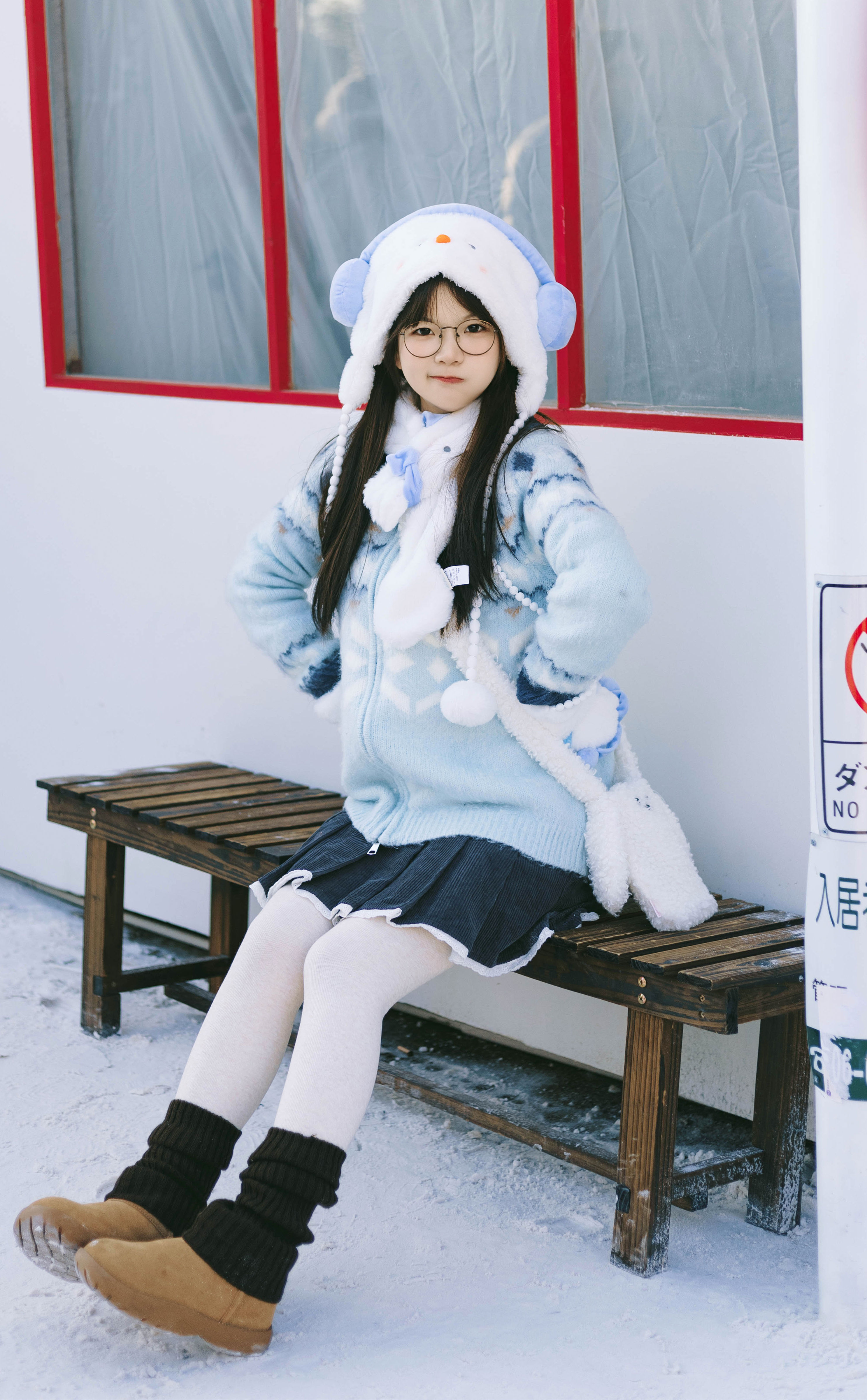雪景氛圍感 一顆小橙子哎