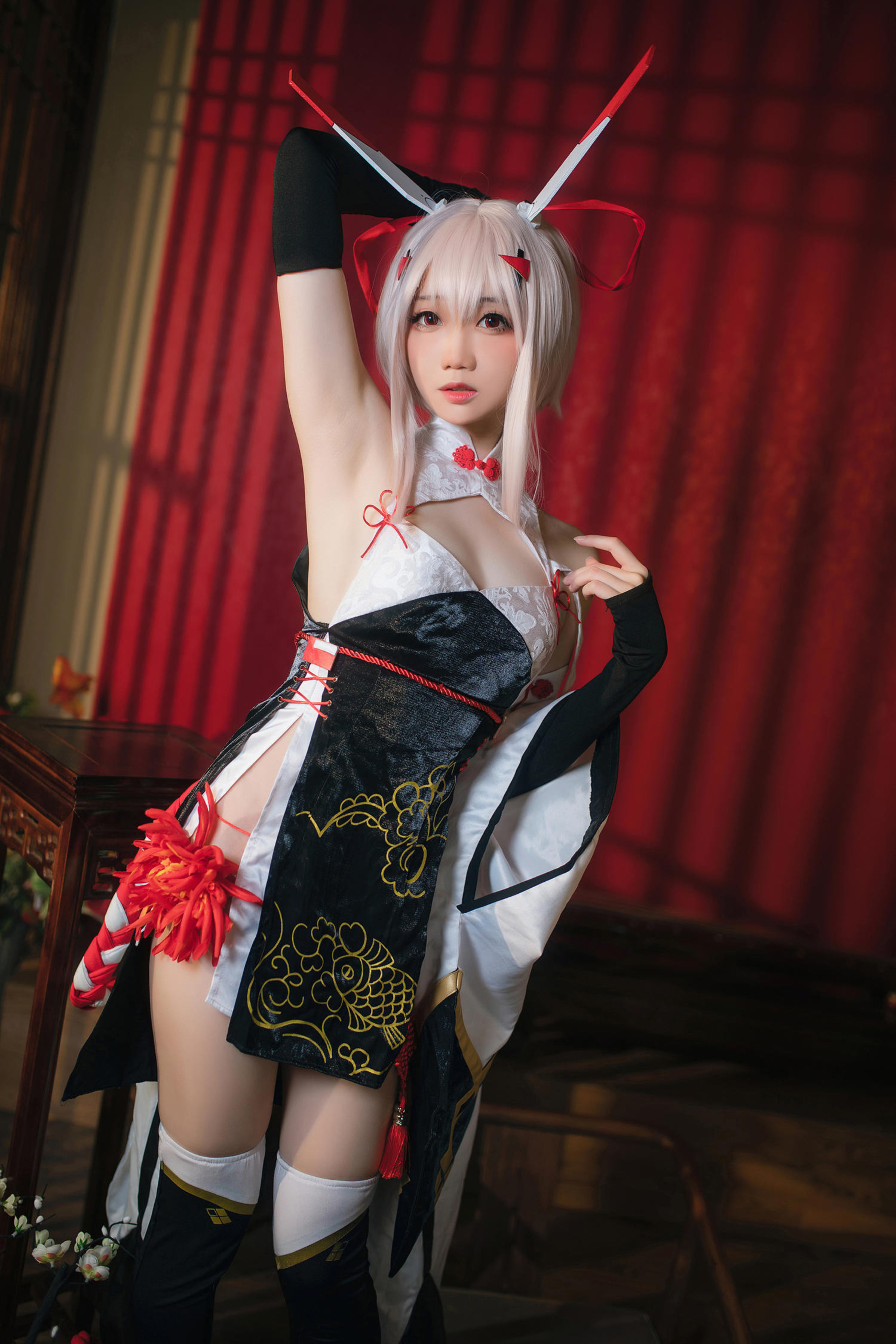 焖焖碳碧蓝航线 绫波旗袍 新岁之鬼神